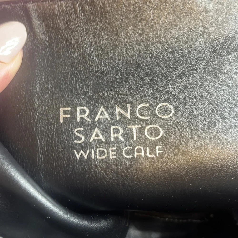 Franco Sarto over the knee gray side boots/ wide calf